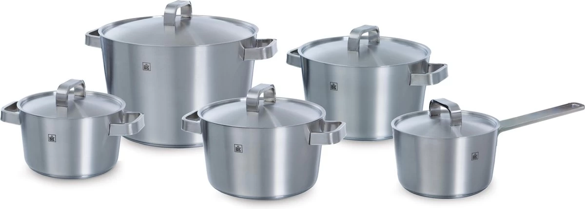 BK Conical+ Kookpannenset - 5-delig - RVS - Inductie 3 BK Conical+ Kookpannenset - 5-delig - RVS - Inductie