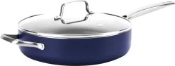 Blue Diamond – Sauteerpan Inclusief Deksel – Hapjespan – 28 Cm - Coating Met Diamant - Blauw -Beste Thuiskeuken 1200x455