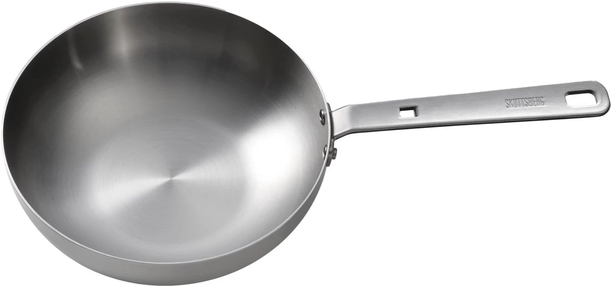 Skottsberg Wok Stainless Steel 28 Cm Roestvrijstaal 5 Skottsberg Wok Stainless Steel 28 Cm Roestvrijstaal - Afbeelding 3