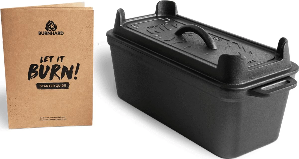 Burnhard Gietijzeren Broodpan 3,5 L - Broodbakvorm 4 Burnhard Gietijzeren Broodpan 3,5 L - Broodbakvorm - Afbeelding 2