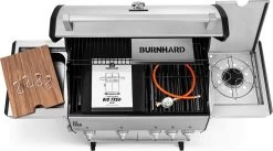 Burnhard Gas BBQ Big FRED Deluxe - 4 Branders - Incl. Keramische Infraroodbrander & Afdekhoes - Deluxe -Beste Thuiskeuken 1200x668