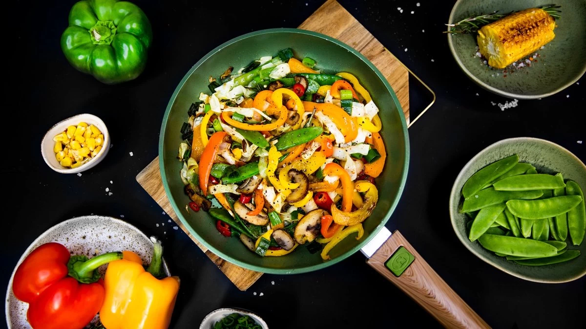 Just Vegan Koekenpan ECO Met Afneembaar Handvat 20 Cm Aluminium Groen 10 Just Vegan Koekenpan ECO Met Afneembaar Handvat 20 Cm Aluminium Groen - Afbeelding 8