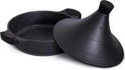 Aluminium Tajine Agadir- Matt Black Geschikt Ook Voor Inductie -Beste Thuiskeuken 1200x679