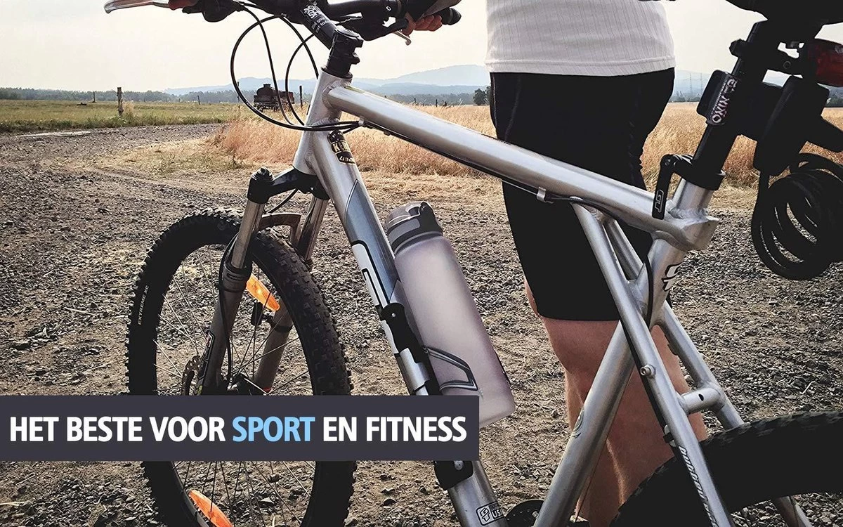 Swilix ® Drinkfles - 1 Liter - Drinkfles Met Tijdmarkering - Grijs 11 Swilix ® Drinkfles - 1 Liter - Drinkfles Met Tijdmarkering - Grijs - Afbeelding 9