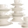 Maxwell And Williams White Basic Rim Koffie- En Dinerset - 30-delig - Wit