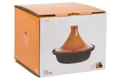 Cosy & Trendy Tajine Zwart / Oranje - Gietijzeren Schaal - Ø25cm - Geschikt Voor Inductie -Beste Thuiskeuken 1200x799 12