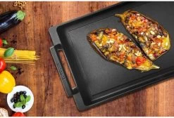 Eurolux Teppanyaki Plaat Met Grepen - 41 X 24 X 2.5 Cm - Zwart - Aluminium - Geschikt Voor Alle Warmtebronnen 19 Eurolux Teppanyaki Plaat Met Grepen - 41 X 24 X 2.5 Cm - Zwart - Aluminium - Geschikt Voor Alle Warmtebronnen -Beste Thuiskeuken 1200x815 1