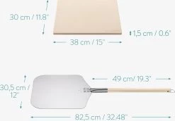 Navaris Pizzasteen XL Voor Oven En Barbecue - Rechthoekige Pizzaplaat 38 X 30 Cm - Inclusief Pizzaschep Met Extra Lang Handvat En Receptenboek 10 Navaris Pizzasteen XL Voor Oven En Barbecue - Rechthoekige Pizzaplaat 38 X 30 Cm - Inclusief Pizzaschep Met Extra Lang Handvat En Receptenboek -Beste Thuiskeuken 1200x834 3