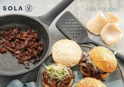 Sola Koekenpan Fair Cooking - Ø 28 Cm - Zwart/wit - Aluminium - Antiaanbaklaag -Beste Thuiskeuken 1200x842