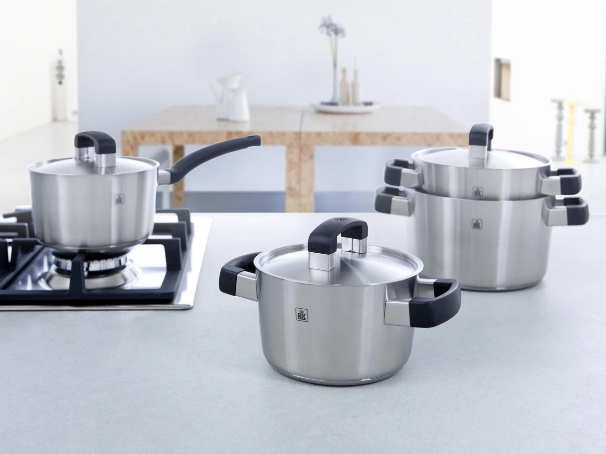 BK Conical Cool Glas Pannenset - 5-delig - Glazen Deksels - Geschikt Voor Alle Warmtebronnen 4 BK Conical Cool Glas Pannenset - 5-delig - Glazen Deksels - Geschikt Voor Alle Warmtebronnen - Afbeelding 2