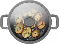 BergHOFF Leo Hapjespan Stone - 28 Cm - Met Glazen Deksel 8 BergHOFF Leo Hapjespan Stone - 28 Cm - Met Glazen Deksel -Beste Thuiskeuken 1200x904 1