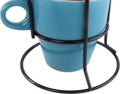 Orange85 Koffiekopjes - Met Houder - Set Van 6 - Gekleurd - 300 Ml - Keramiek -Beste Thuiskeuken 1200x936