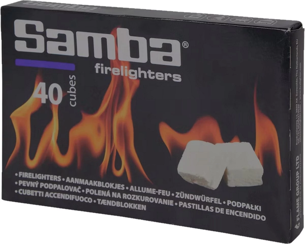 Samba Aanmaakblokjes Wit - 40 Stuks 5 Samba Aanmaakblokjes Wit - 40 Stuks - Afbeelding 3