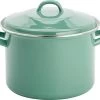Lite-Body Magnus Soeppan/Stamppotpan Met Deksel - 24cm/8l - Emaille - Olijf Groen -Beste Thuiskeuken 1200x985 2