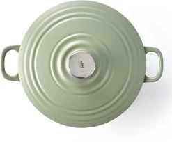 BK Bourgogne Braadpan Ø 24 Cm - Groen - Gietijzer - Inductie -Beste Thuiskeuken 1200x993