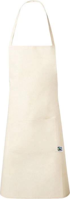 Keukenschort - Kookschort - Voor Mannen En Vrouwen - Fairtrade Katoen - Beige -Beste Thuiskeuken 424x1200