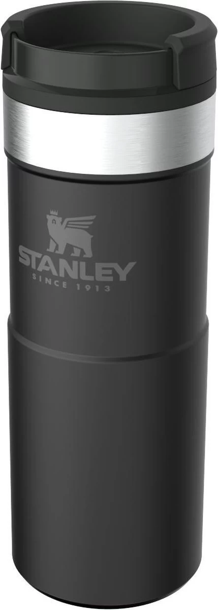Stanley The NeverLeak™ Travel Mug 0,35L NEW - Thermosfles - Matt Black 7 Stanley The NeverLeak™ Travel Mug 0,35L NEW - Thermosfles - Matt Black - Afbeelding 5