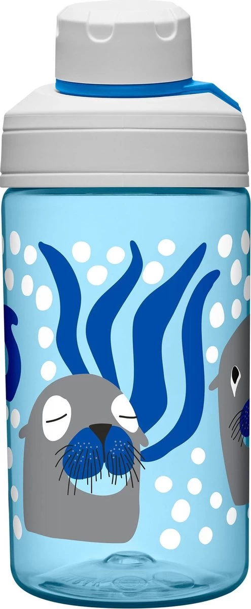 CamelBak Chute Mag Kids - Drinkfles - 400 Ml - Blauw (Curious Sea Lions) 4 CamelBak Chute Mag Kids - Drinkfles - 400 Ml - Blauw (Curious Sea Lions) - Afbeelding 2