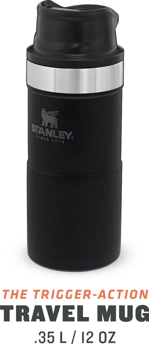Stanley Trigger-Action Travel Mug 0.47L - Thermosfles - Matt Black 15 Stanley Trigger-Action Travel Mug 0.47L - Thermosfles - Matt Black - Afbeelding 13