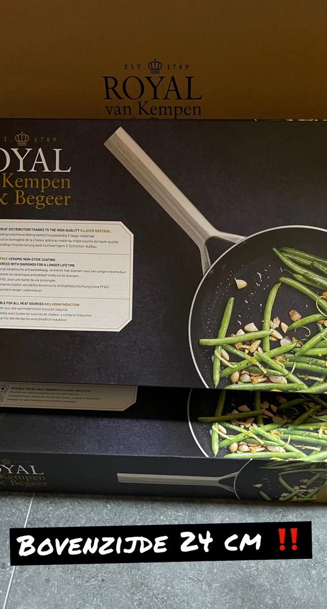 Royal Van Kempen En Begeer - Koekenpan - 24 Cm 4 Royal Van Kempen En Begeer - Koekenpan - 24 Cm - Afbeelding 2