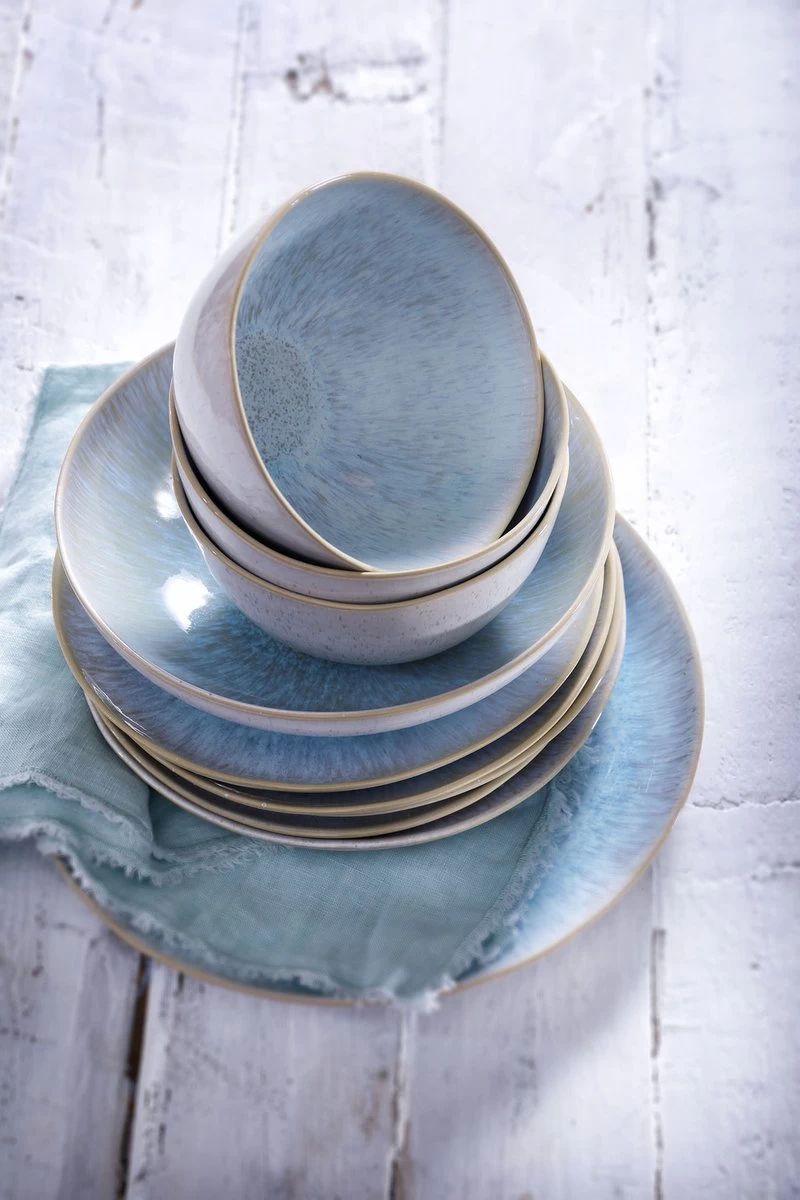 Palmer Serviesset Light Blue Sea Stoneware 6-persoons 24-delig Blauw 4 Palmer Serviesset Light Blue Sea Stoneware 6-persoons 24-delig Blauw - Afbeelding 2
