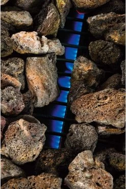 Halifax Gasbarbecue 5,5 KW - Buitenkeuken Met Lavasteen Grillplaat En Gaspit - 100x98 Cm -Beste Thuiskeuken 802x1200