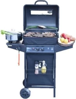 Halifax Gasbarbecue 5,5 KW - Buitenkeuken Met Lavasteen Grillplaat En Gaspit - 100x98 Cm -Beste Thuiskeuken 921x1200 4